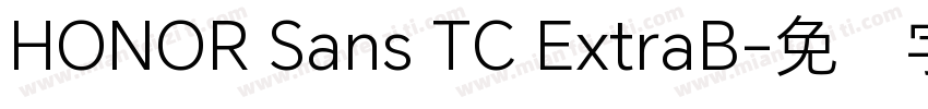 HONOR Sans TC ExtraB字体转换